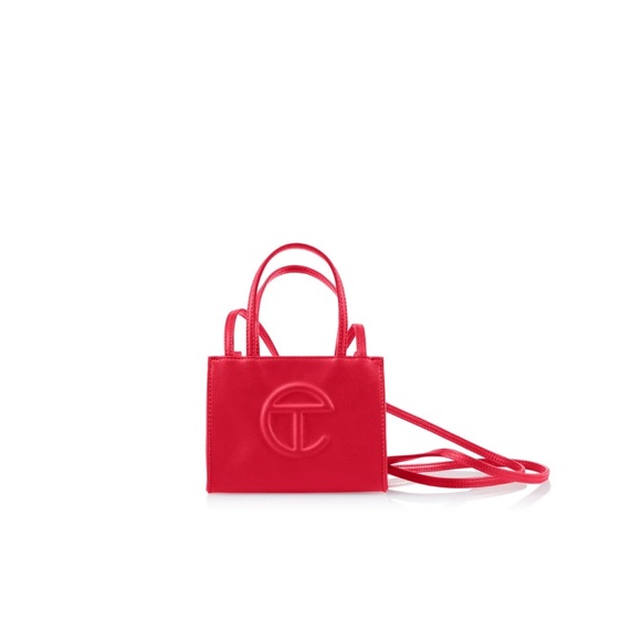 Telfar Handbags - Telfar Red Mini Bag with Structured Design and Adjustable Strap NEW